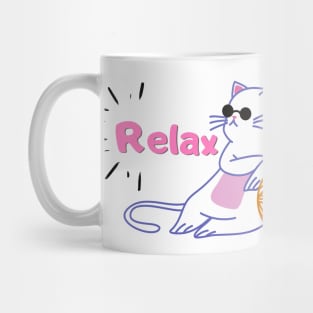 cool relax cat Mug